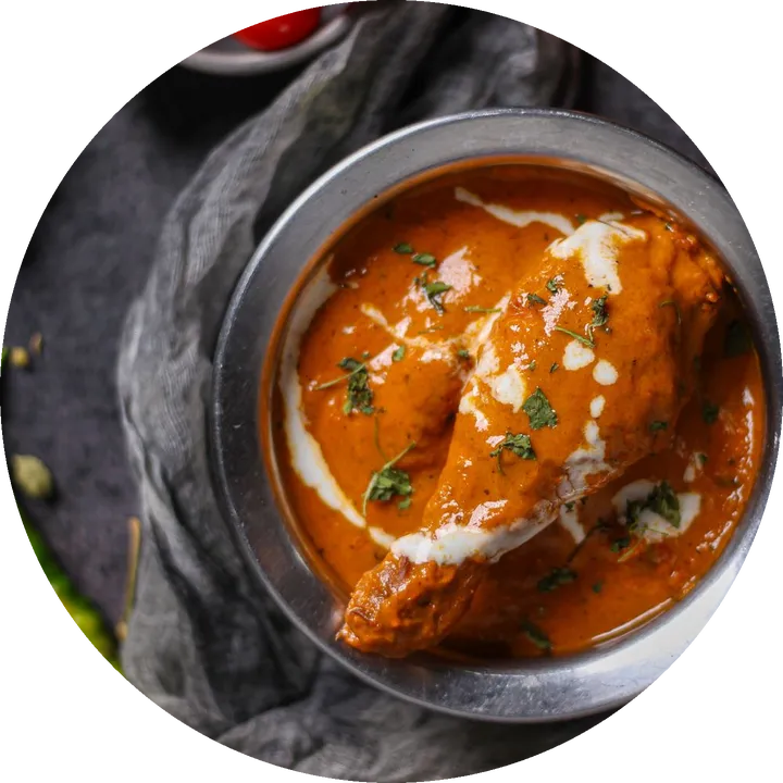 Butter chicken, from above