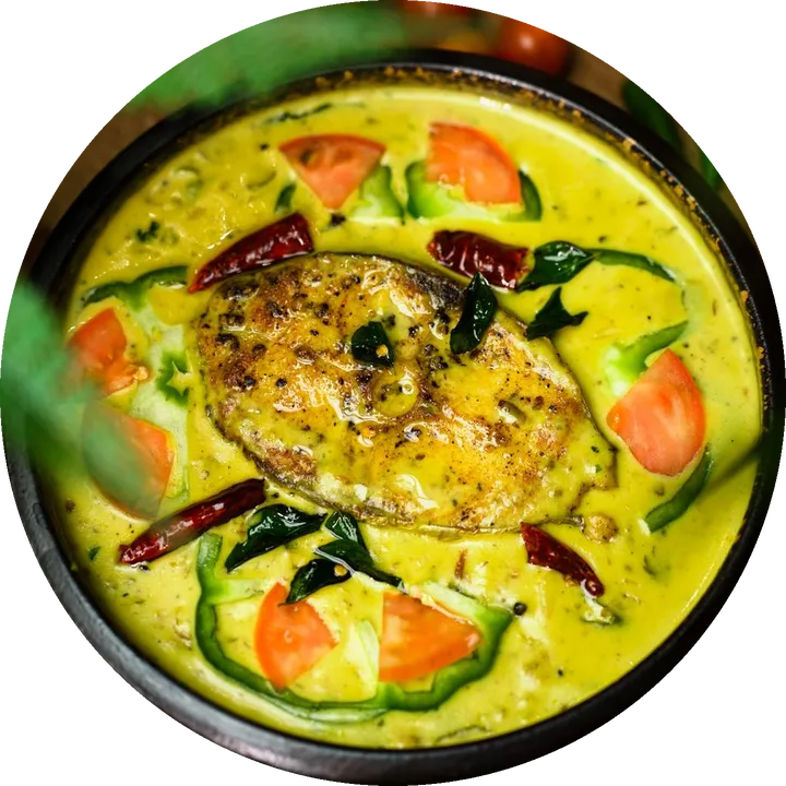 Kerala meen curry, from above